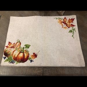 Thanksgiving themed cloth placemats